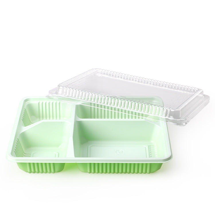 5 Compartment Takeaway Plastic Lunch Box with OPS lid