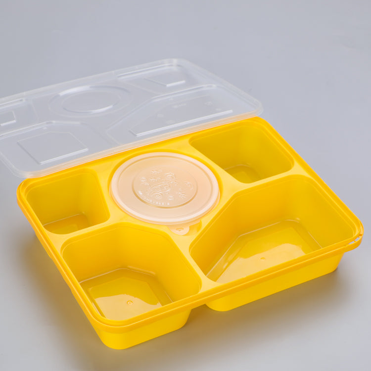 Eco friendly restaurant plastic pp microwave Disposable plastic food container meal prep hot food takeaway box packaging