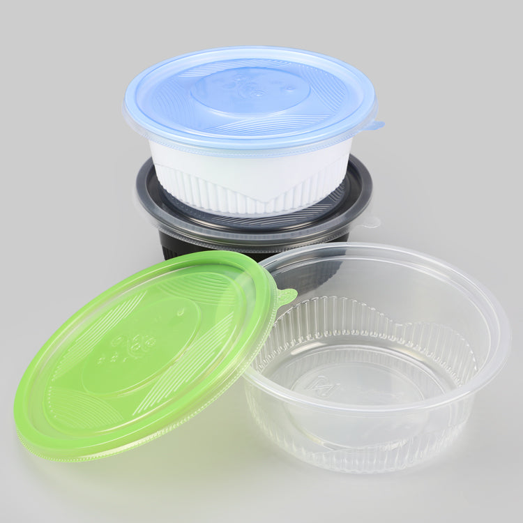 Classical color disposable food packaging rice bowl, disposable bowl soup 1000 ml