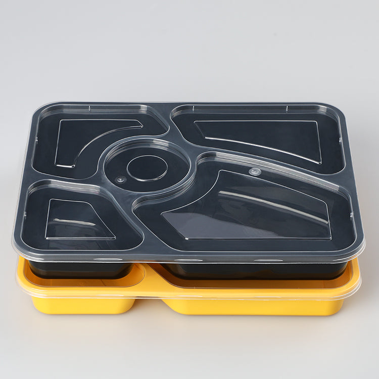 Add to CompareShare new design 5 compartment disposable plastic food container with lid