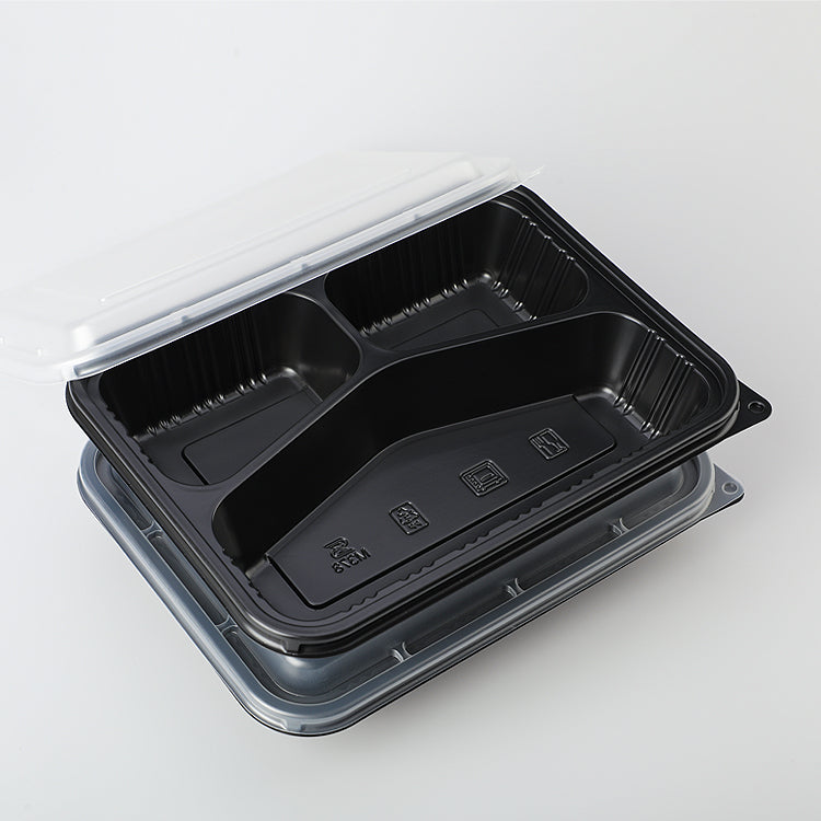 Disposable plastic bento box take out food containers disposable lunch box