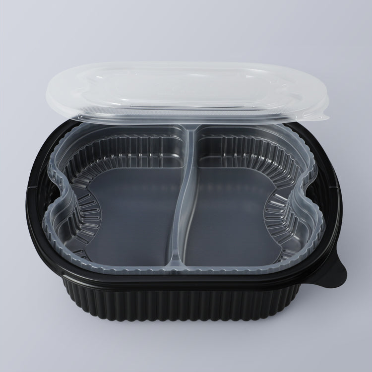 M182 disposable plastic single/double/four setion inner tray matched 2 layer bento lunch box