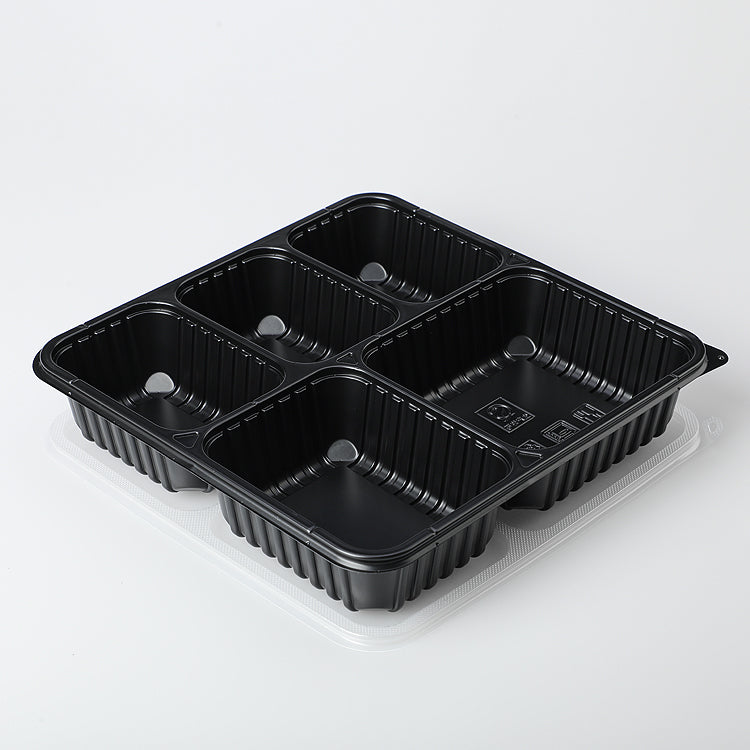 Disposable plastic bento box take out food containers disposable lunch box