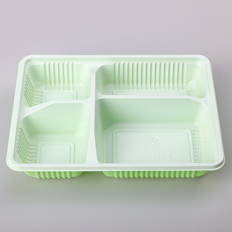 5 Compartment Takeaway Plastic Lunch Box with OPS lid