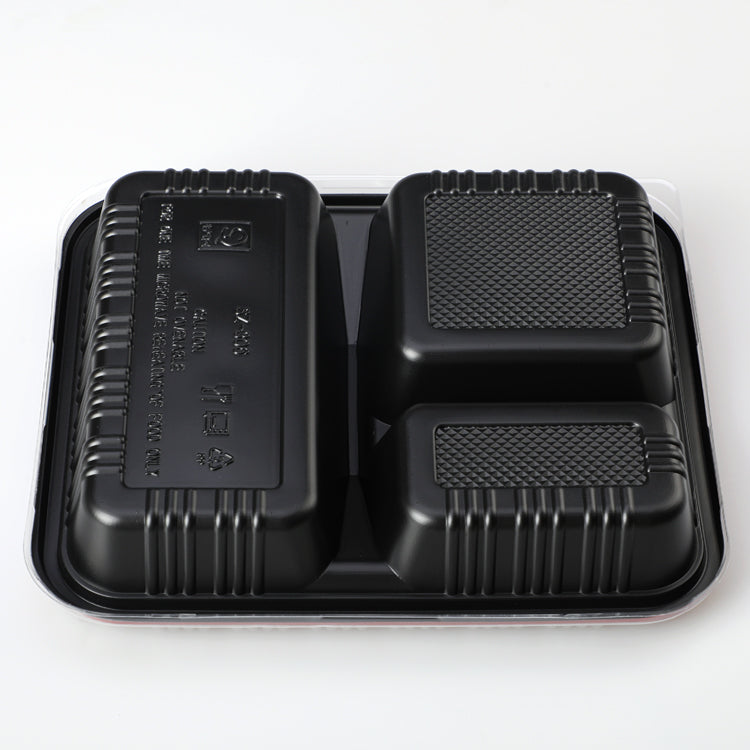 disposable takeaway to go take out compartment microwave plastic container