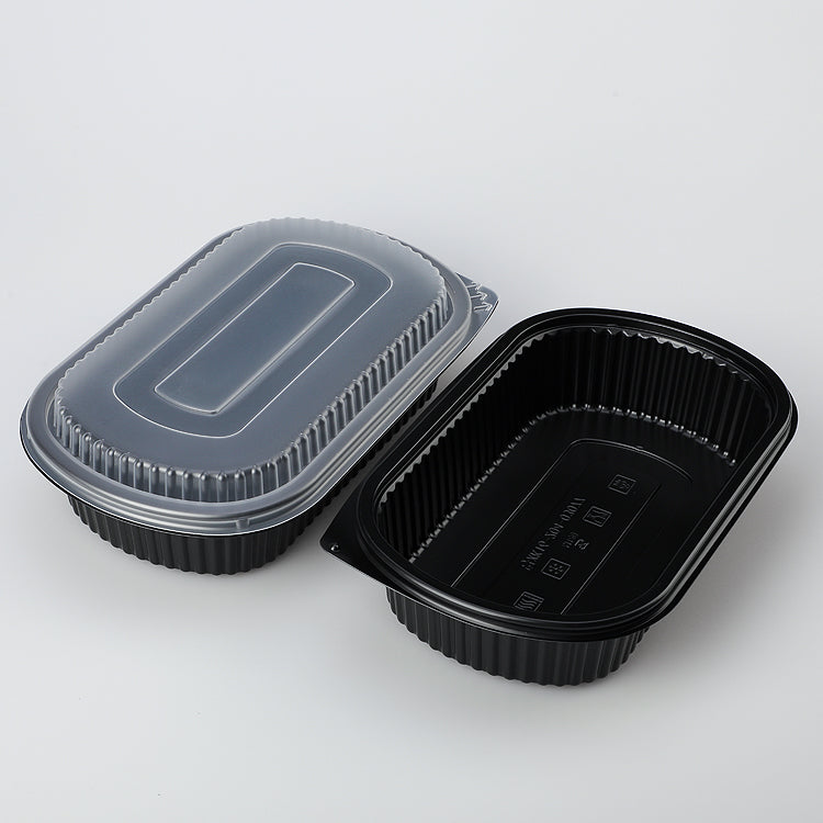 Disposable plastic bento box take out food containers disposable lunch box