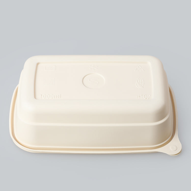 takeaway food container multi compartment Corn Starch Ecological Lunch Boxes Bowls biodegradable food container disposable