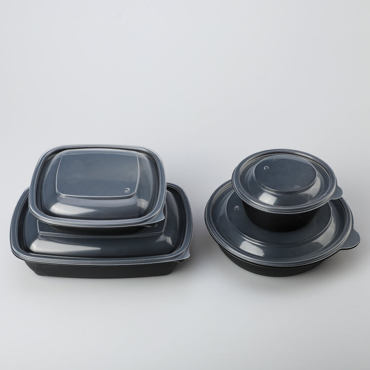 Disposable plastic bento box take out food containers disposable lunch box