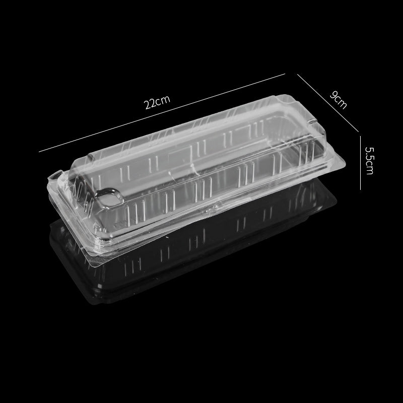 Clear lid plastic food display sushi party tray