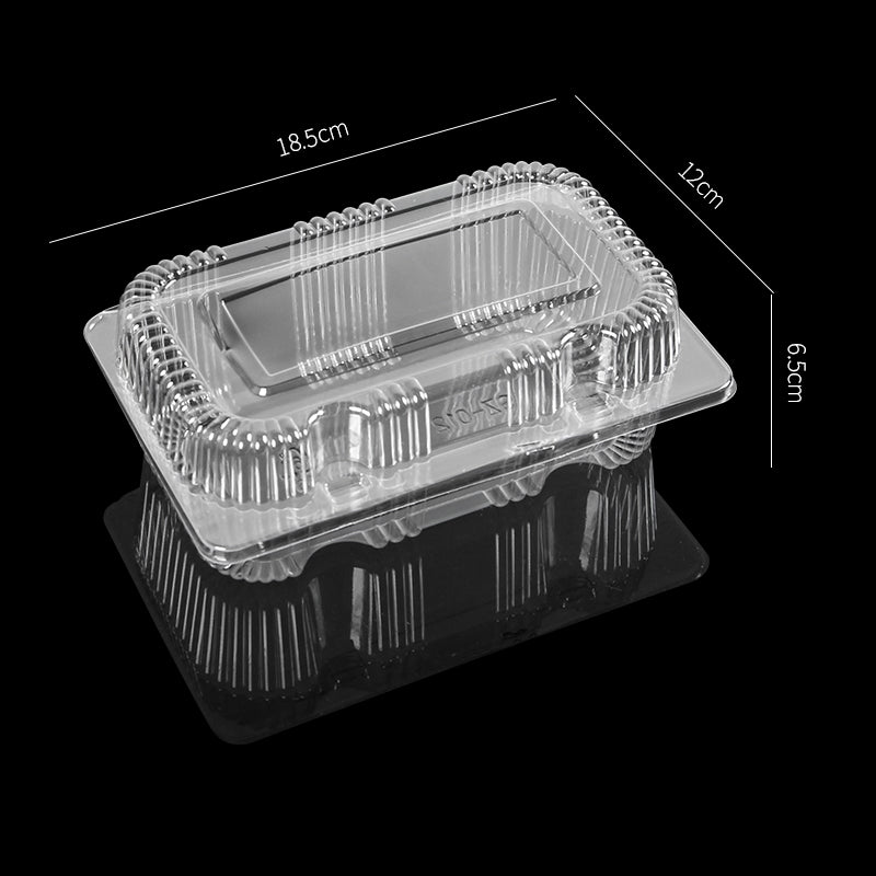 SZ-129 Food grade PS cake storage clear square plastic boxes