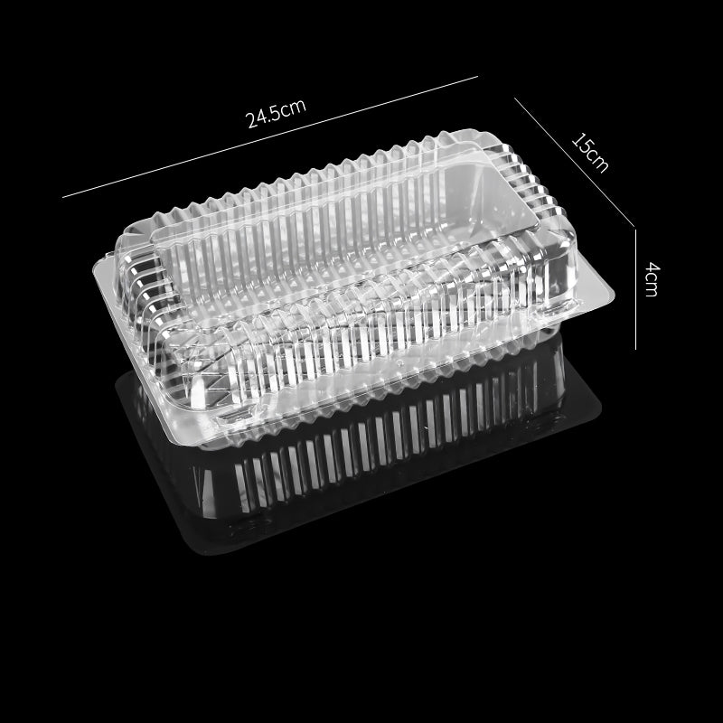 Clear lid plastic food display sushi party tray