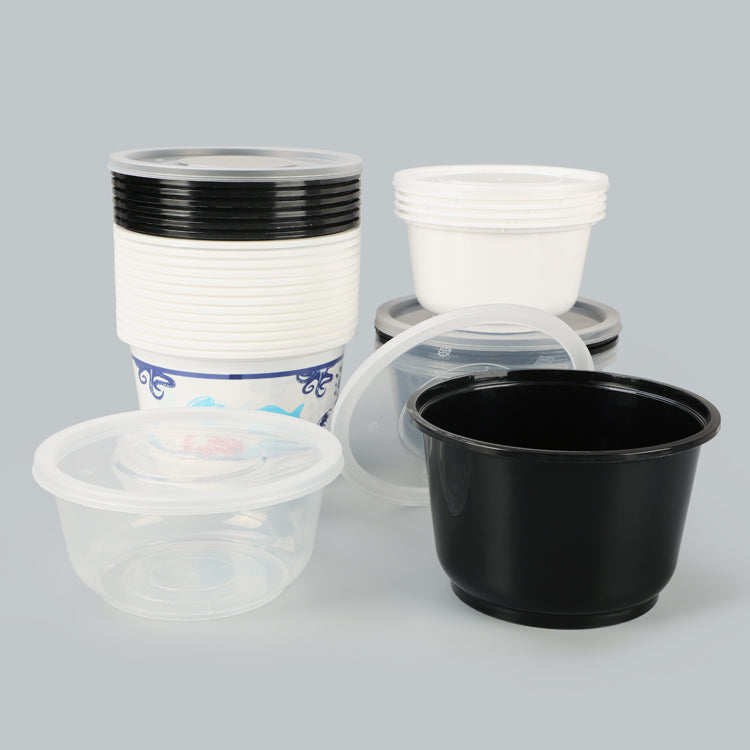 SZ-P-898 plastic soup container disposable round bowl