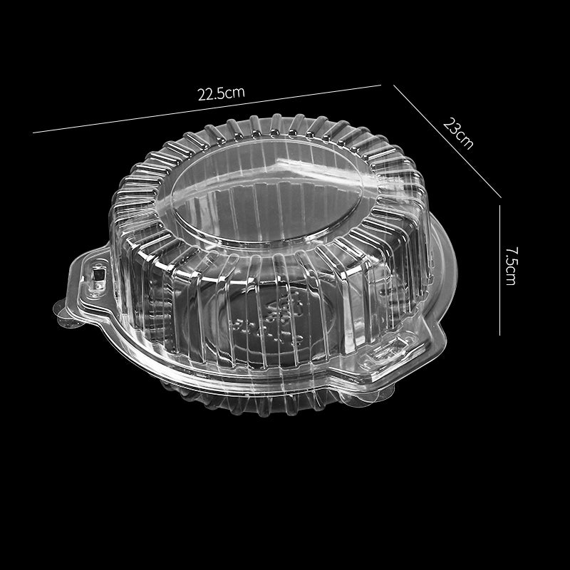 SZ-129 Food grade PS cake storage clear square plastic boxes