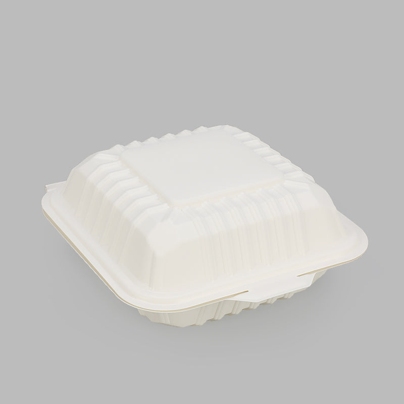 Corn starch compostable fast food packaging take away biodegradable food container