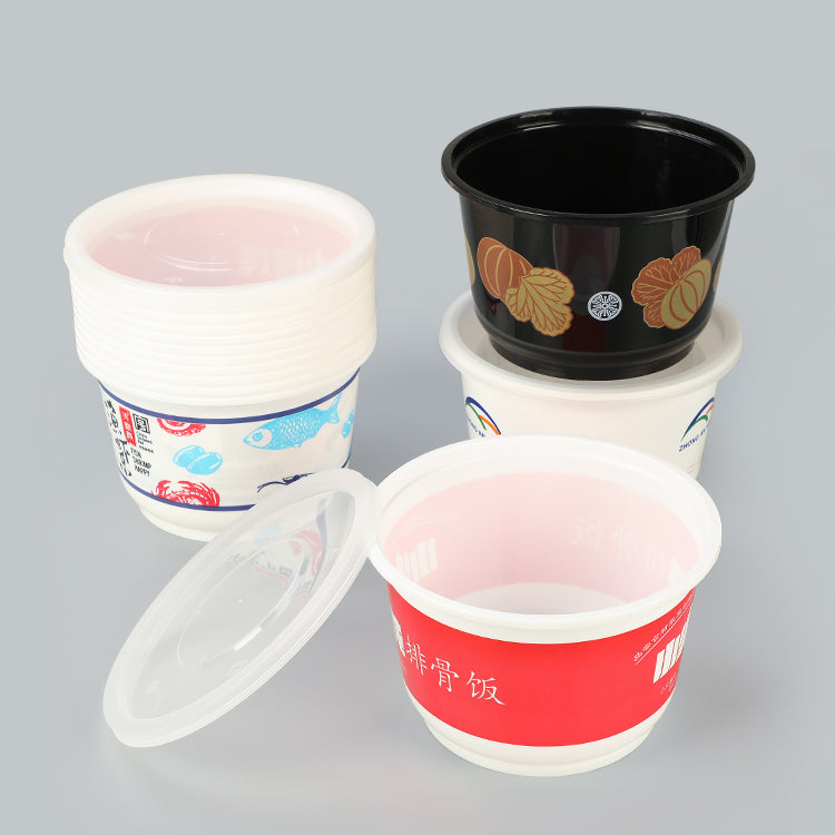 SZ-P-898 plastic soup container disposable round bowl