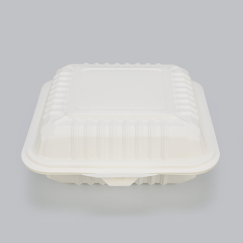 Corn starch compostable fast food packaging take away biodegradable food container