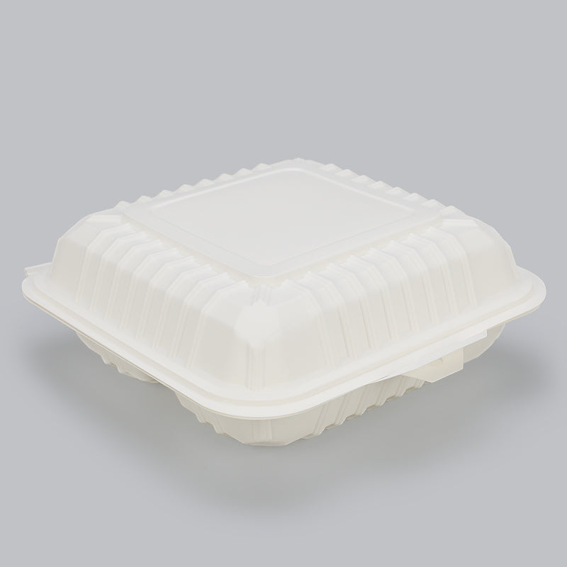 Corn starch compostable fast food packaging take away biodegradable food container