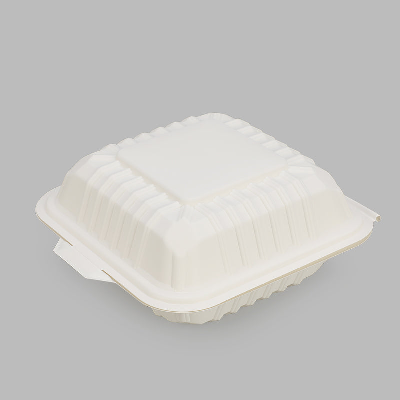 Corn starch compostable fast food packaging take away biodegradable food container