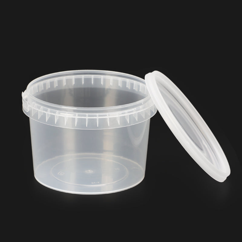 Eco friendly safty closure food tamper evident plastic box round packing lunch bento microwave disposabl food container with lid