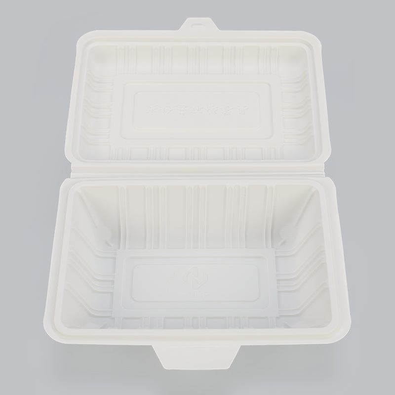 BPA free microwave safe 16oz Corn starch compostable fast food packaging 1 compartment lunch box