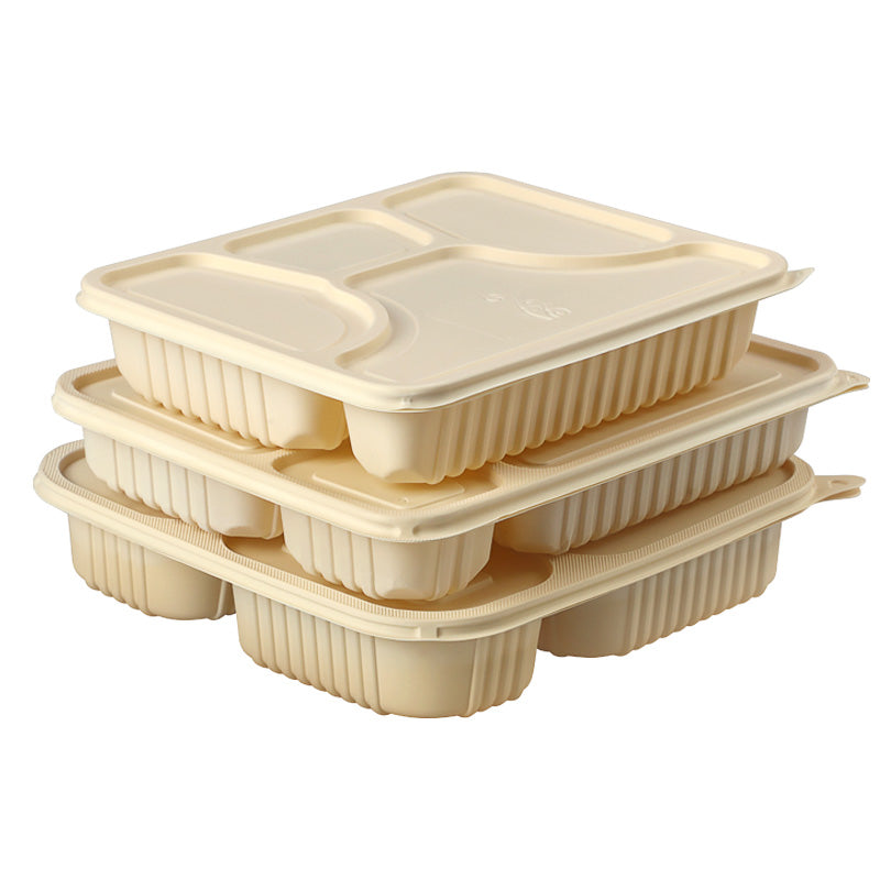 Ecological Lunch Boxes Bowls Disposable biodegradable food packing corn strach biodegradable food container