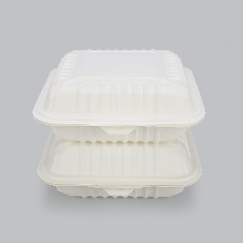 Corn starch compostable fast food packaging take away biodegradable food container