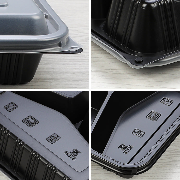 Disposable 4 5 6 compartments plastic food container meal prep containers disposable plastic container with divide