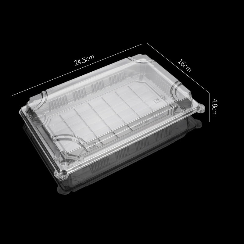 SZ-006 rectangular disposable  sushi takeaway tray cake packaging box