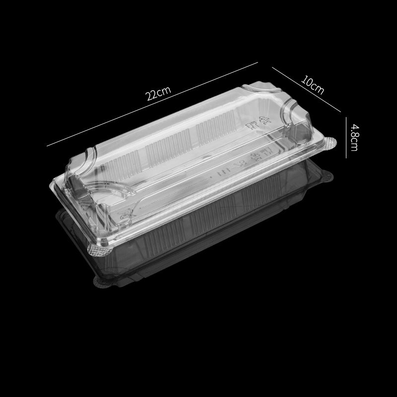 Clear lid plastic food display sushi party tray