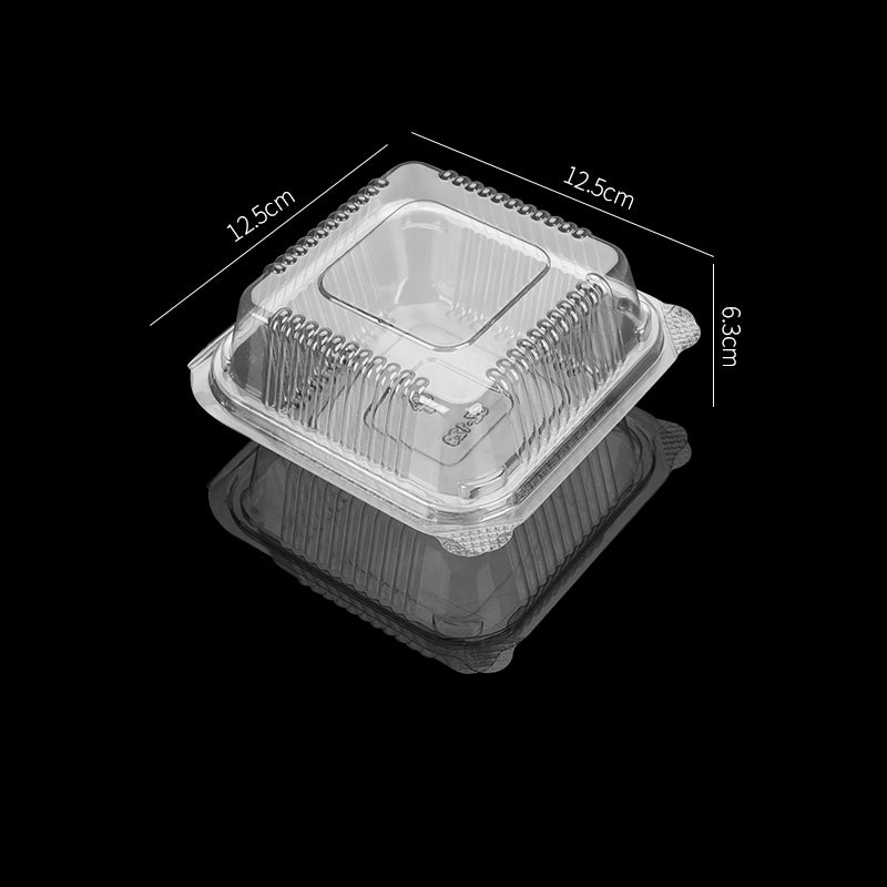 factory sell PET fruit salad packaging boxes with lid lockable BPA free SZ-114