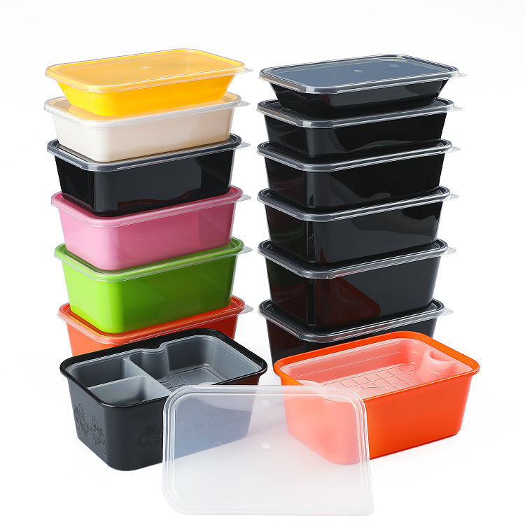 Disposable meal prep container plastic lunch box with lids