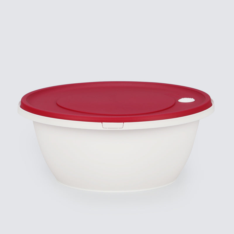 Super Hot Selling New disposable plastic round takeout high-end noodle soup bowl bento fast food box double deck