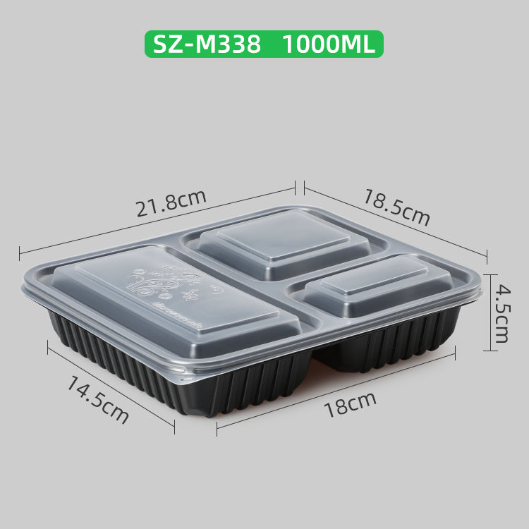 factory wholesale 3 compartment food container