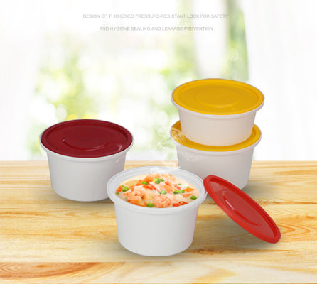 12 oz. Tamper Evident Safe Lock Deli and soup Container with Lid - 400/Case