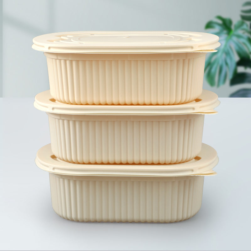 Corn Starch Ecological Lunch Boxes Bowls Disposable biodegradable food container