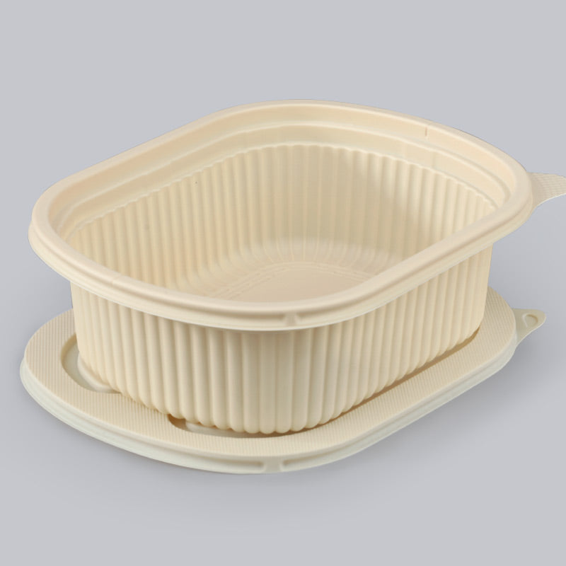 Corn Starch Ecological Lunch Boxes Bowls Disposable biodegradable food container