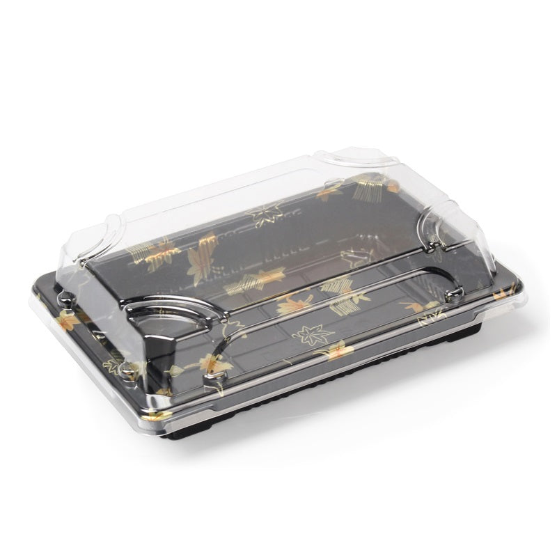 ecofriendly PS sakura embossing sushi take out container